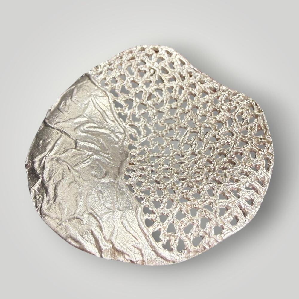 Argent Basic 925 Sterling Silver Rhodium Plated Diamond-Cut Openwork Pendant - Picture 6 of 10